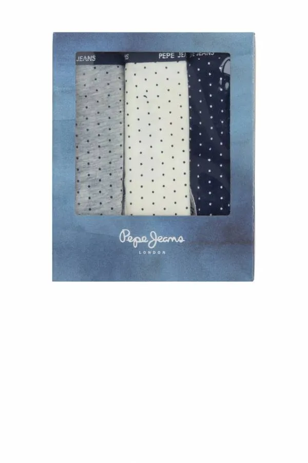 PEPE JEANS - Γυναικεία Εσώρουχα Madella 3-Pack F5767 (591) INK -